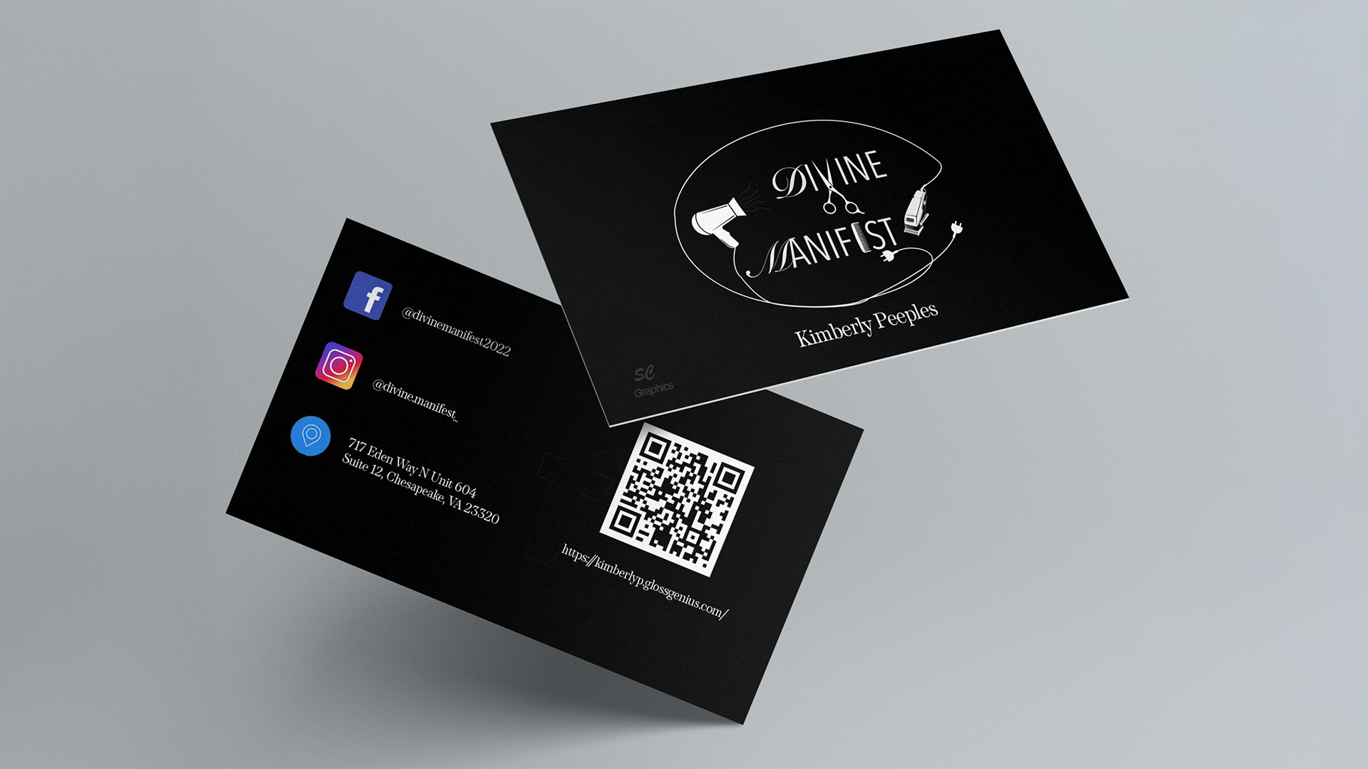 Business card mockup